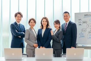 笑顔の社員達